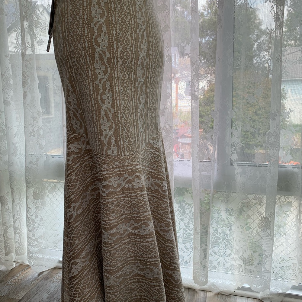XOXO - Beautiful Beige and White Mermaid Maxi